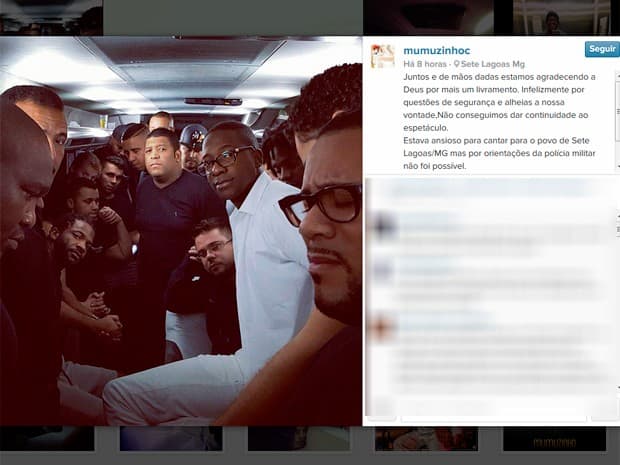 Show de Mumuzinho é cancelado após tiroteio