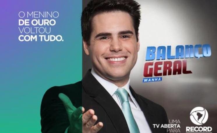 Luiz Bacci impulsiona manhã da Record, que se aproxima da Globo