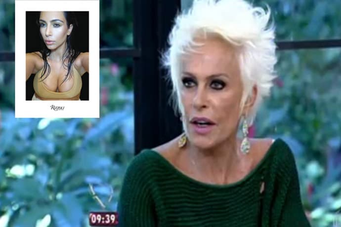 Em visita ao Brasil, Kim Kardashian manda beijo para Ana Maria Braga