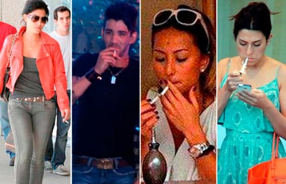 Conheça famosos que já foram ou ainda são fumantes e você nem suspeitava