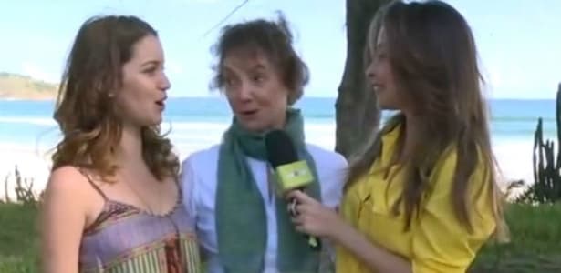 Sem querer, Nathalia Dill provoca saia justa em link ao vivo do "Vídeo Show"