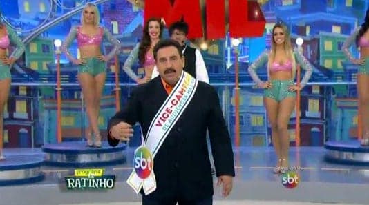 Real Time - SP / Ratinho comemorando audiência do SBT na vice