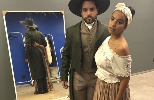 Elenco grava cena quente para novela "Escrava Mãe"