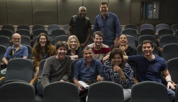 Elenco de "Tomara que caia", novo humorístico da Globo, se reúne para primeiros ensaios