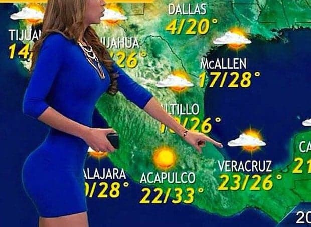 Moça do tempo, Yanet Garcia se destaca por mostrar o corpo em telejornal