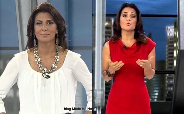 Janine Borba ironiza dança de Adriana Araujo no "Jornal da Record"