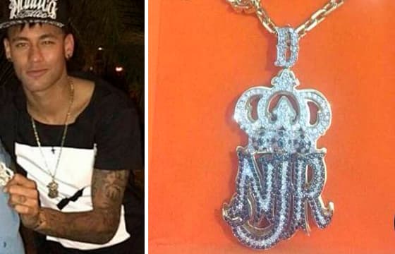 Neymar compra cordão de R$ 45 mil com 500 pedras de diamante
