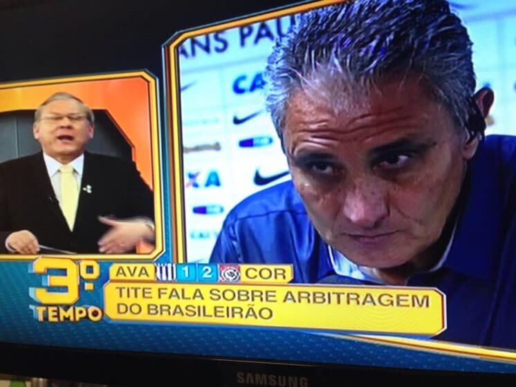 Milton Neves discute com técnico do Corinthians ao vivo na Band