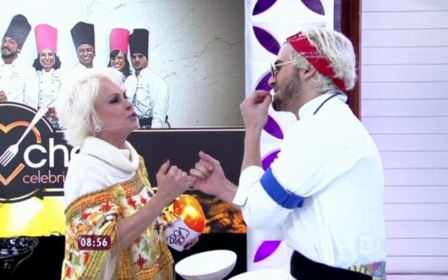 Após desentendimento, Ana Maria Braga faz as pazes com Fiuk