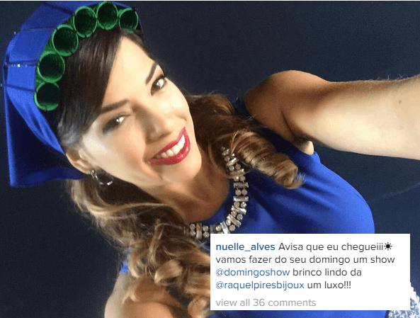 Assistente de palco do “Domingo Show” é suspensa após aparecer com cantor comprometido