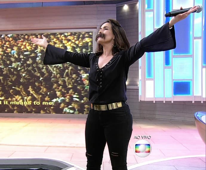 Fátima Bernardes fez homenagem a Freddie Mercury no "Encontro"