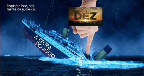 Em duelo histórico por audiência, internautas brincam com sucesso de "Os Dez Mandamentos". Confira!