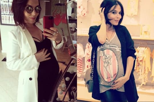 Mulher de Alexandre Nero exibe barrigão de 7 meses de gravidez
