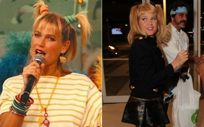 Após críticas ao novo visual, Xuxa usa look dos anos 80 em festa