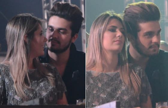 Luan Santana e Jade Magalhães reatam namoro e curtem show juntos
