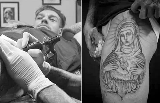 Reatou? Lucas Lucco aparece com ex-affair ao fazer tatuagem em Curitiba