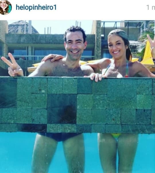 Mãe de Ticiane Pinheiro posta foto de férias da filha com César Tralli, mas apaga o clique minutos depois