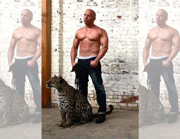 Paparazzis flagram Vin Diesel fumando e fora de forma em sacada de hotel nos EUA