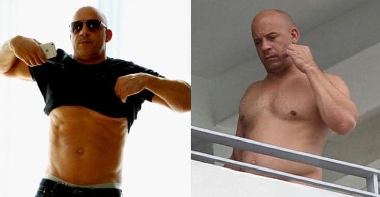 Após polêmica da "barriga", Vin Diesel fala sobre 'corpo de papai' em foto