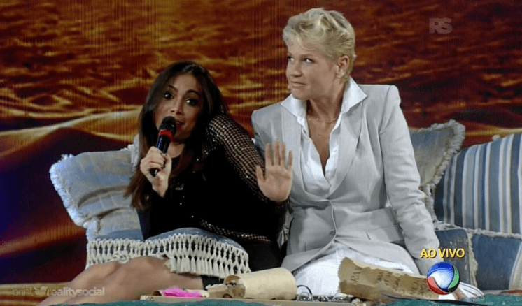 Xuxa se faz de desentendida e desconhece polêmica envolvendo Anitta