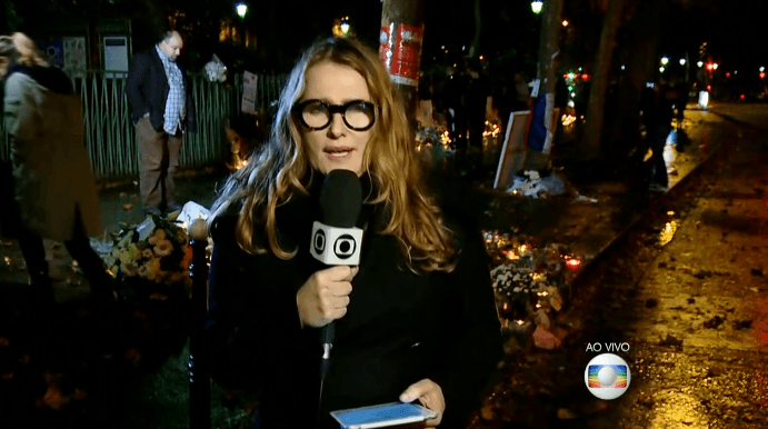 Visual de Ilze Scamparini para cobertura de atentados é criticado e pode ser punido pela Globo