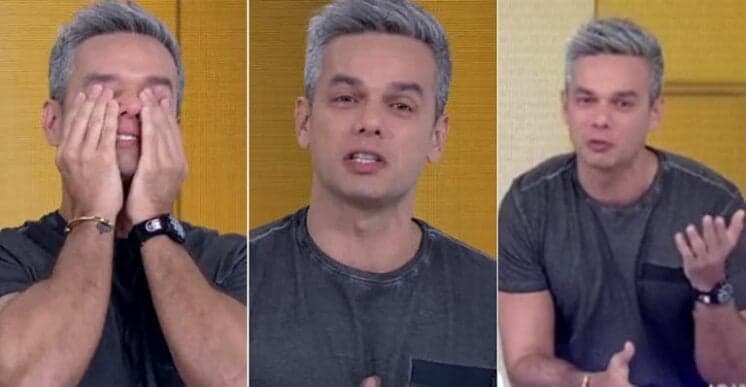 Ao vivo, Otaviano Costa chora a perda de dois amigos no 'Vídeo Show': 'Está difícil'
