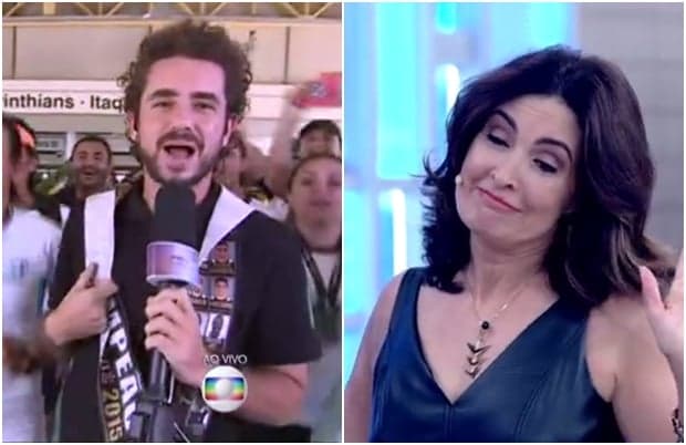 Fátima Bernardes revela time de Felipe Andreoli e causa saia justa no "Encontro"