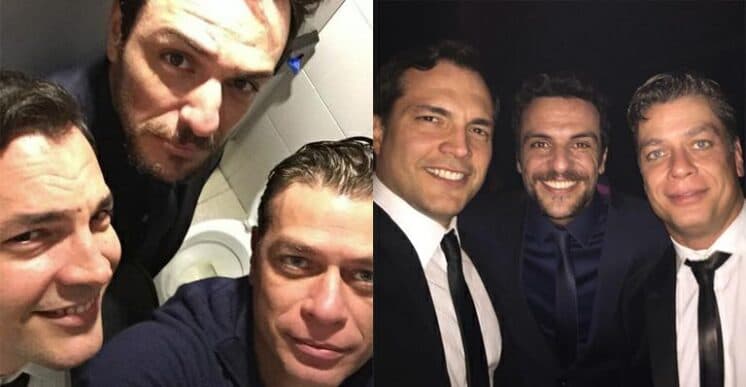 Fabio Assunção publica selfie com galãs em local inusitado; veja