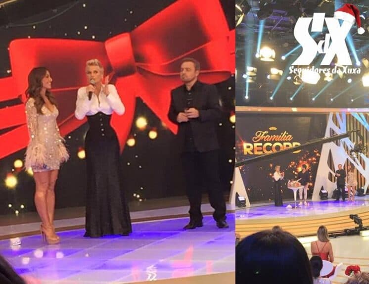 No "Família Record", Xuxa canta músicas antigas com suas paquitas
