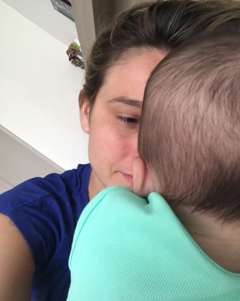 Fernanda Gentil celebra cinco meses do filho