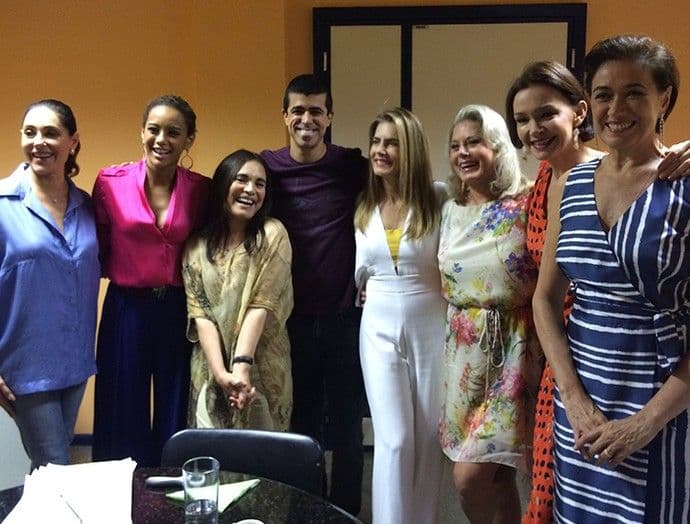 'Helenas' de Manoel Carlos se encontram em gravação do 'Tá no Ar'