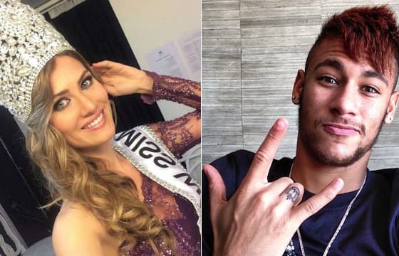 Apontada como nova namorada de Neymar, Miss Mundo nega romance com o craque