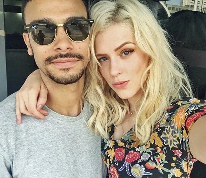 Sérgio Malheiros "vira" travesti para ir à festa com namorada; veja