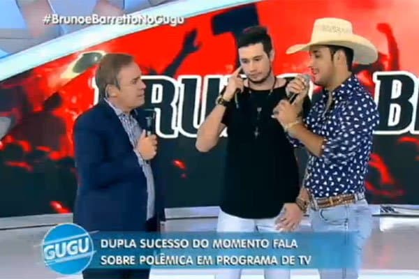 Gugu vira piada na internet, com dupla Bruno & Barreto e apagão ao vivo
