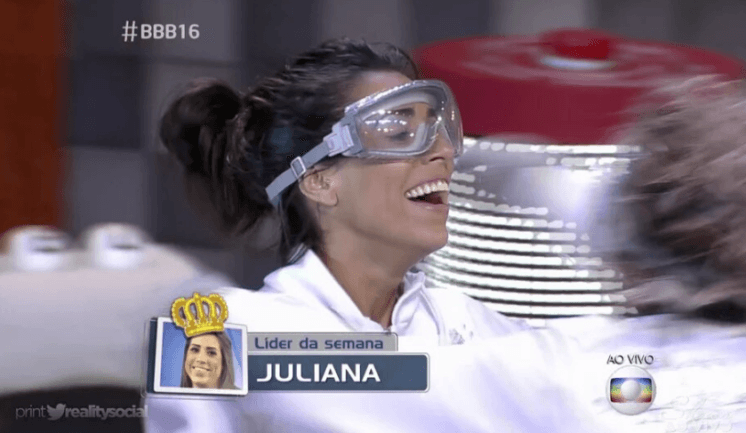 "BBB 16": "Rival" de Munik dentro da casa, Juliana se torna a nova Líder; saiba como foi a prova!