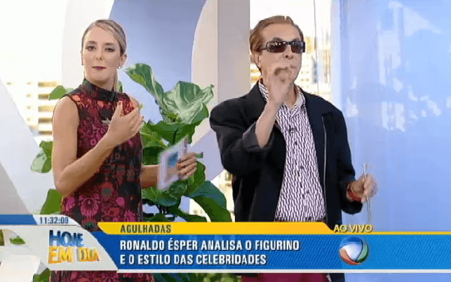 Brigados, Ronaldo Ésper "alfineta" Ana Hickmann no “Hoje em Dia”
