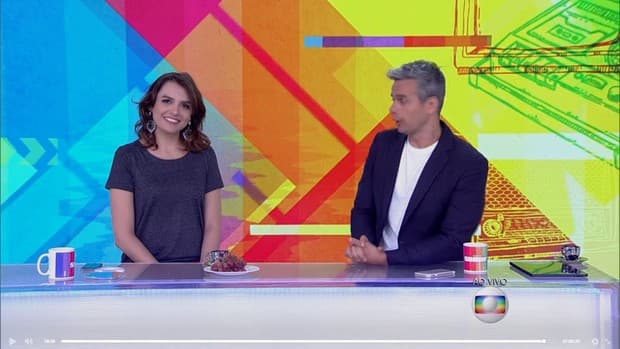 Otaviano Costa faz piada com beijo de Monica Iozzi e Klebber Toledo