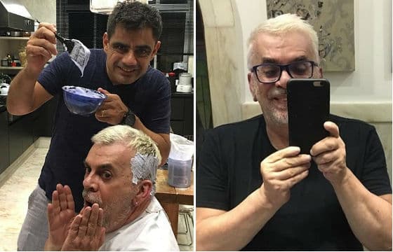 Walcyr Carrasco radicaliza e descolore cabelo e barba: "Loiro"
