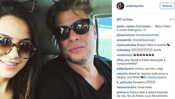 Mãe de Pally Siqueira fala sobre romance da atriz com Fábio Assunção