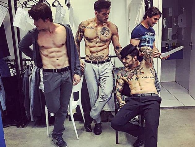 Lucas Lucco, Nicolas Prattes e Felipe Titto exibem músculos na web e fazem sucesso com fãs
