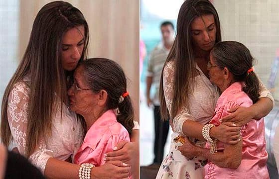 Nicole Bahls paga passagem aérea para senhora que perdeu voo no Rio; saiba mais