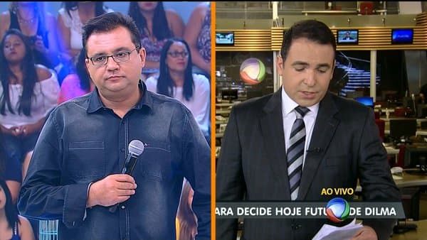 Geraldo Luis critica Record ao vivo no "Domingo Show"