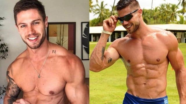 Ex-BBB Jonas Sulzbach deixa a toalha de banho cair e revela o "tamanho da surpresa"