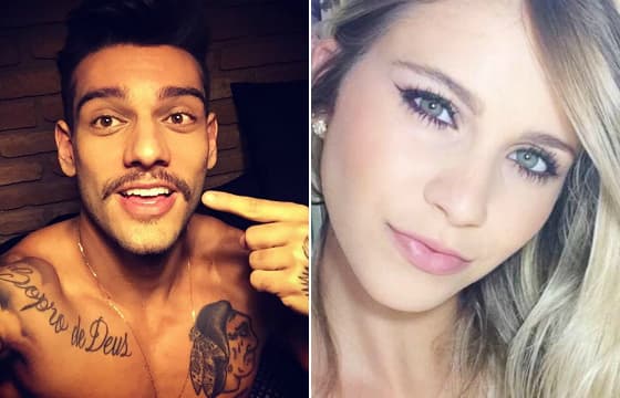 Em clima quente, Lucas Lucco é flagrado aos beijos com modelo de 22 anos