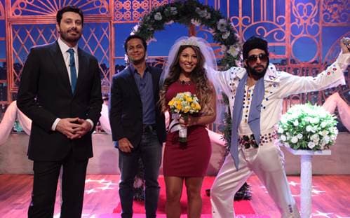 Hoje, Thammy Miranda se casa com Andressa no palco do The Noite