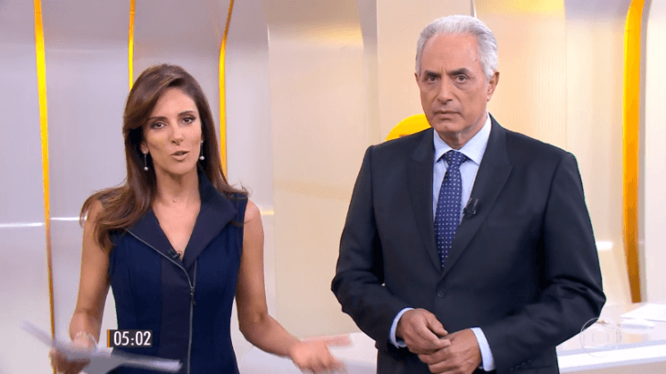 Impeachment faz Globo mudar grade e âncora do "Jornal da Globo" madrugar na emissora