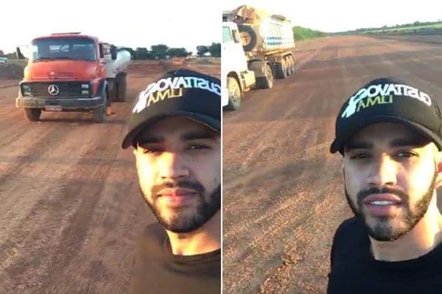 Rico! Gusttavo Lima constrói pista de jatinho na porta de sua casa