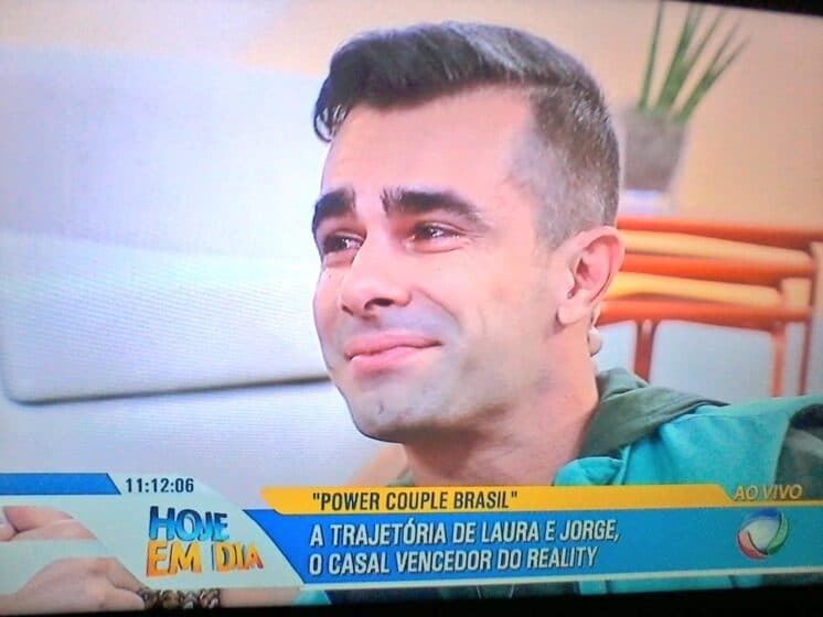 Jorge se emociona no “Hoje em Dia”: “Foi um alívio tão grande!”