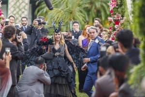 Aparício (Alexandre Borges) e Fedora (Tatá Werneck) (Foto: Globo/Artur Meninea)