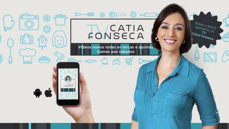 Canal no YouTube da apresentadora Cátia Fonseca bomba na internet